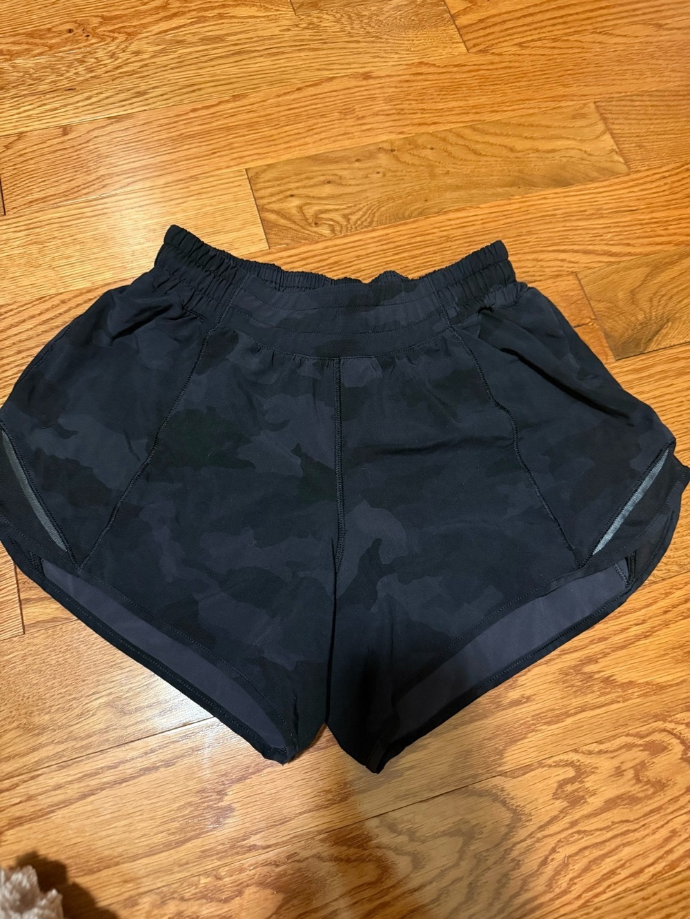 lululemon athletica Black Camo Running Shorts